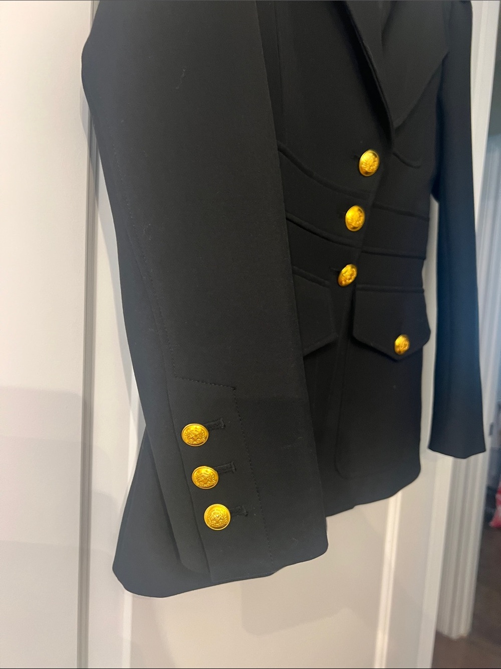 A.L.C. Black Blazer with Gold Buttons - Picture 2 of 5